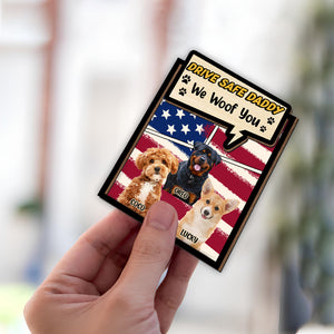 Custom Photo Drive Safe Dad Mom Car Visor Clip For Dog Lovers CH07 895946