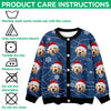 Custom Puppy Photo Personalized Dog Lovers Christmas Cardigan CH07 899896