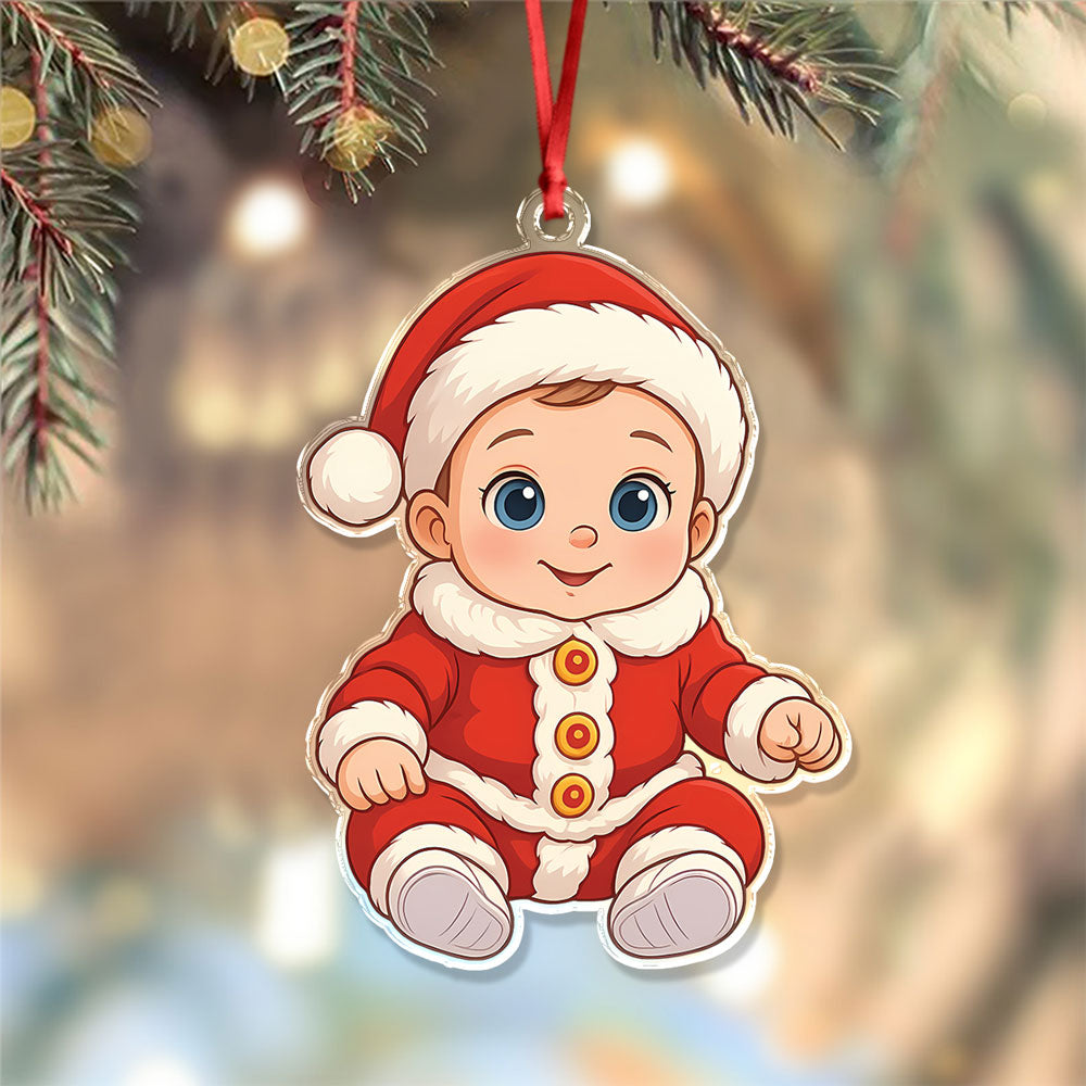 Custom Cute Kid Cartoon Photo Decor Acrylic Ornament LM32 893805