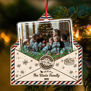 Custom Family Photo Christmas Gift Acrylic Ornament LM32 895803