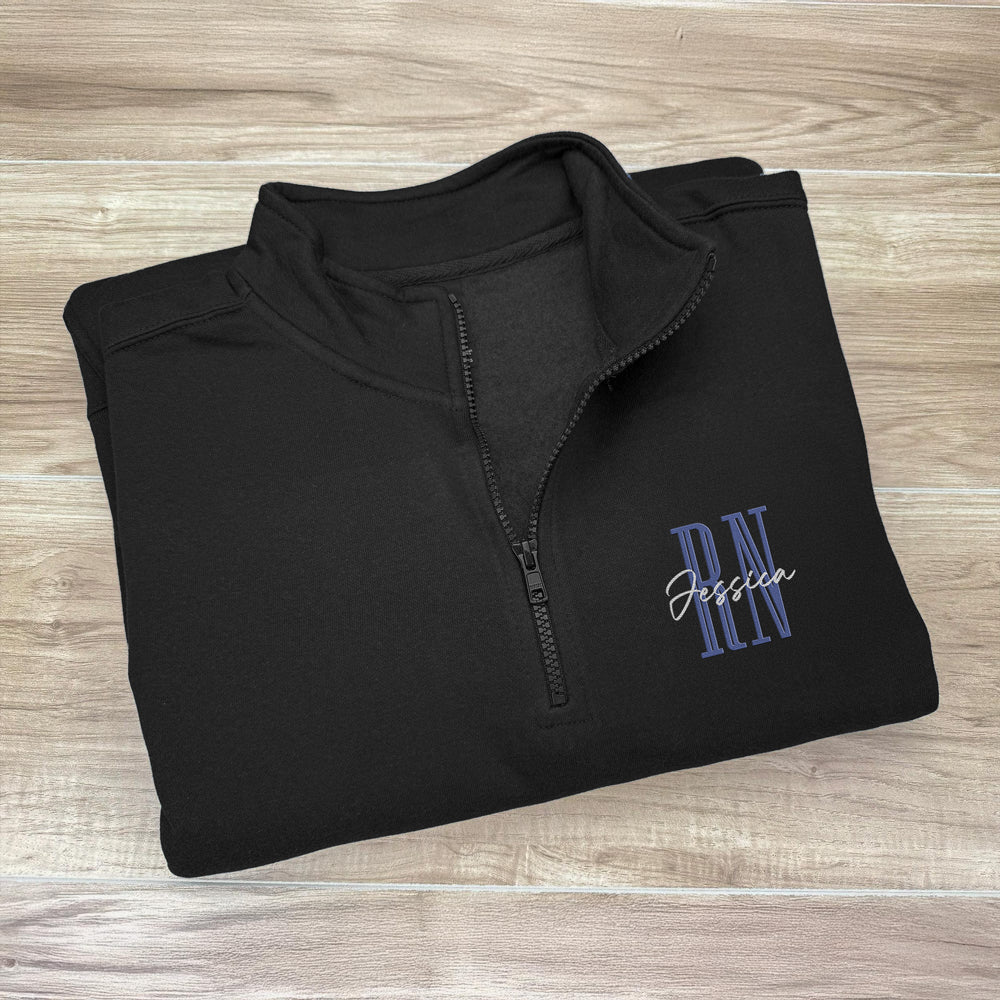 Personalized Nurse Job Title Quarter Zip Sweatshirt Gift For Nurse LM32 899125