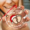Christmas Baby Shower - Personalized Glass Ornament Gifts For New Moms, New Dads, New Parents CH07 899280