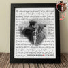 Custom Photo Song Lyrics Wall Picture Frame Valentine Day Gift For Wife Husband LM32 897729
