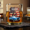Custom Photo Route US 66 Car Print Whiskey Glass HA75 898094