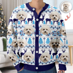 Custom Dog Photo Cardigan Gift For Dog Lovers LM32 897125