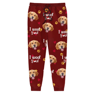 Custom Photo I Woof/Meow You Sweatpants Gift For Pet Lovers HO82 894414