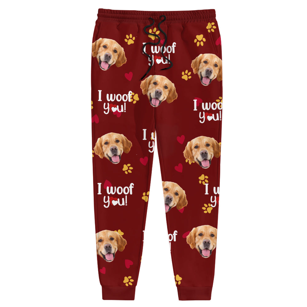 Custom Photo I Woof/Meow You Sweatpants Gift For Pet Lovers HO82 894414