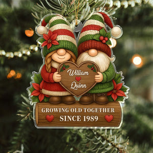 Personalized Growing Old Together Couple Acrylic Ornament HO82 900700