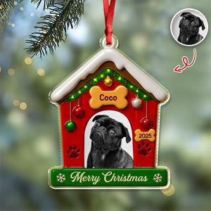 My First Christmas With Dog Photo Acrylic Ornament Gift For Dog Lovers CH07 896840