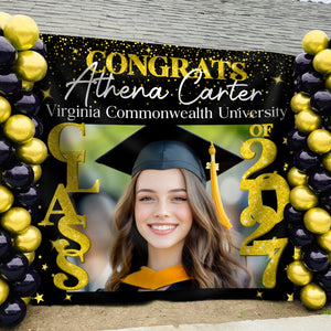 Custom Photo Class of 2025 Personalized Graduation Backdrop Graduation Party Gift CH07 895262