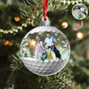 Custom Photo Golf Friends Christmas Acrylic Ornament HA75 897132