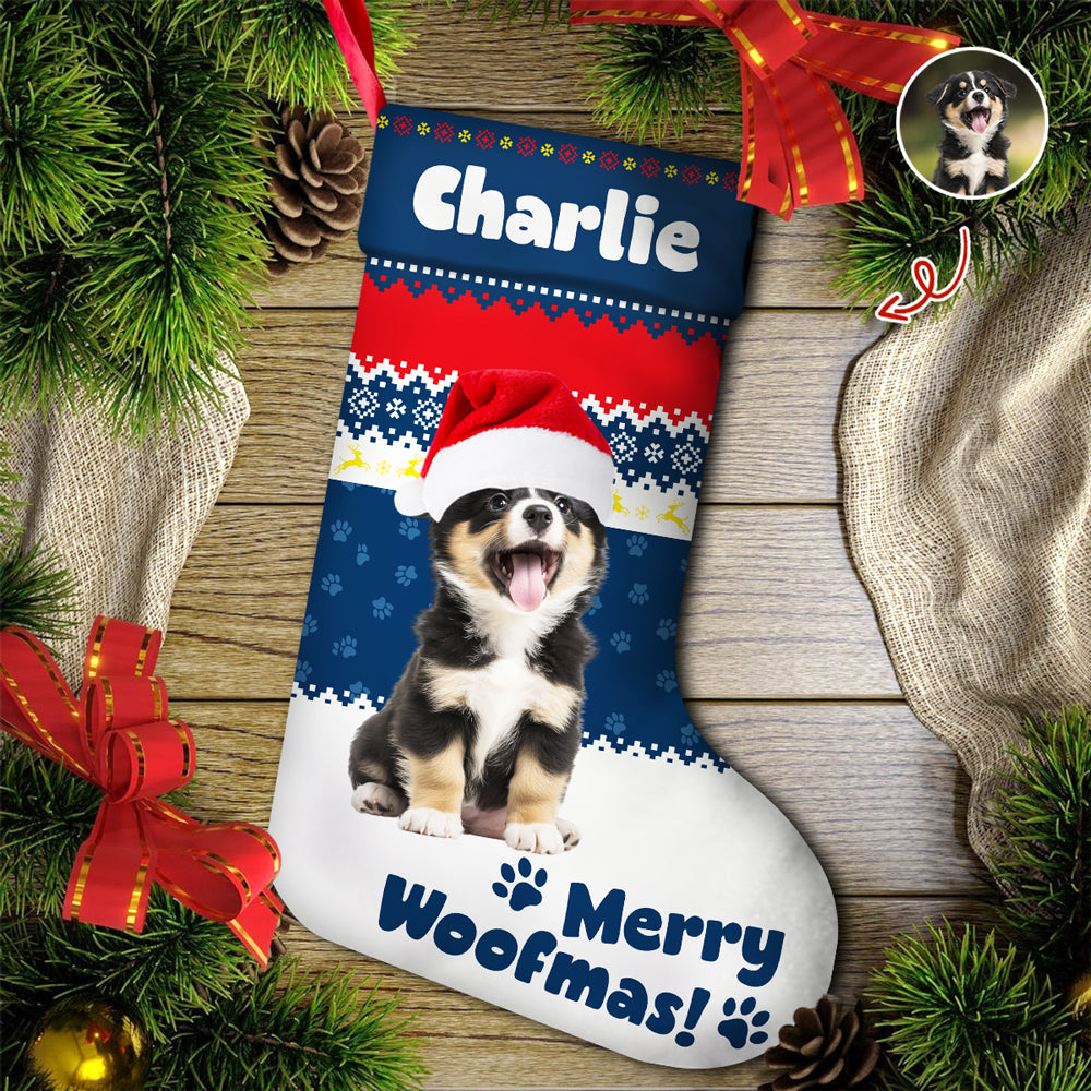 Custom Funny 3D Pet - Personalized Christmas Stocking Gift For Dog And Cat Lovers CH07 895686