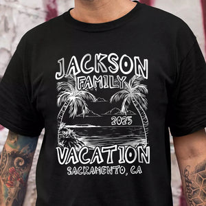 Custom Family Vacation Shirts 2025 – Matching Family Trip Dark Shirts LM32 895977
