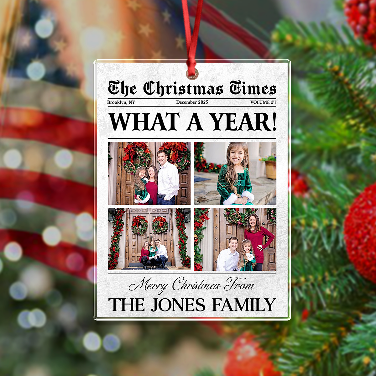 Custom Photo What A Year Acrylic Ornament For Family TH10 894437