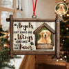Custom Dog Photo Angels Don’t Always Have Wings Memorial Wooden Ornament LM32 895887