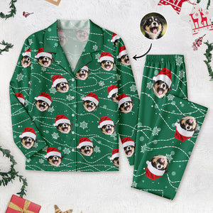 Custom Puppy Photo Personalized Dog Lovers Christmas Pajamas CH07 899640