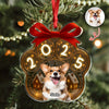 Custom Cute Dog Photo Personalized Dog Paw Christmas Acrylic Ornament CH07 896776