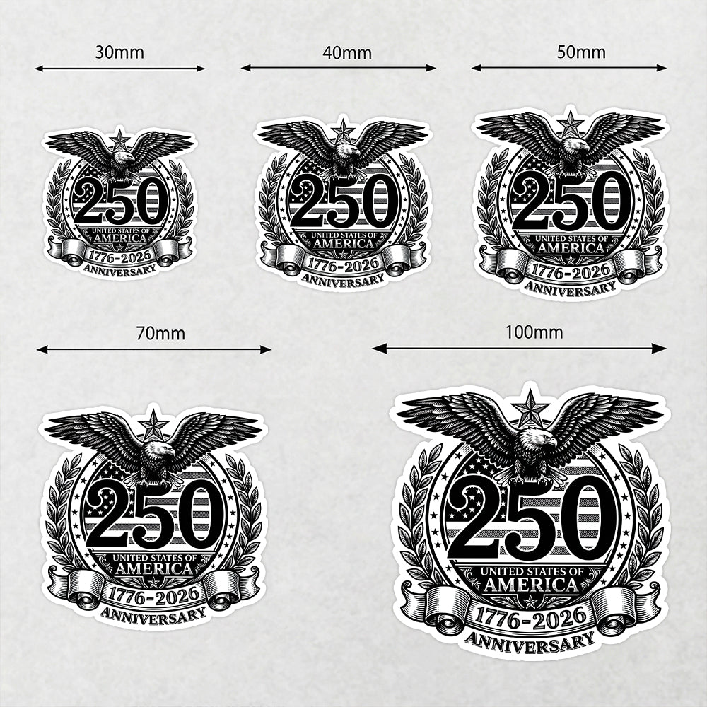 USA 250th Anniversary America 250 Years 1776-2026 Roll Sticker HA75 920670