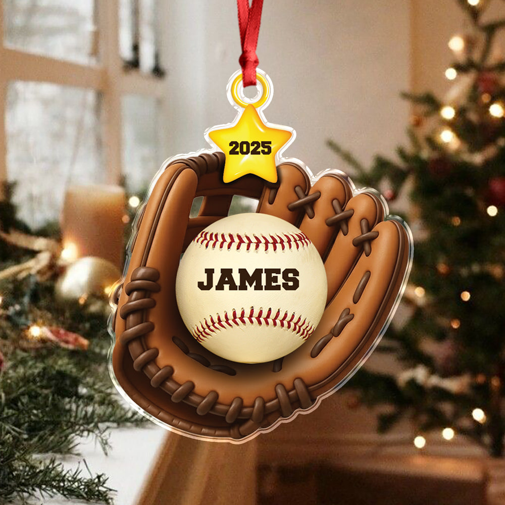 Custom Baseball Family Name Acrylic Ornament TH10 896473