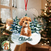 Custom Photo Dog Paw Shaped Acrylic Ornament Christmas Gift For Dog Lovers HA75 897534