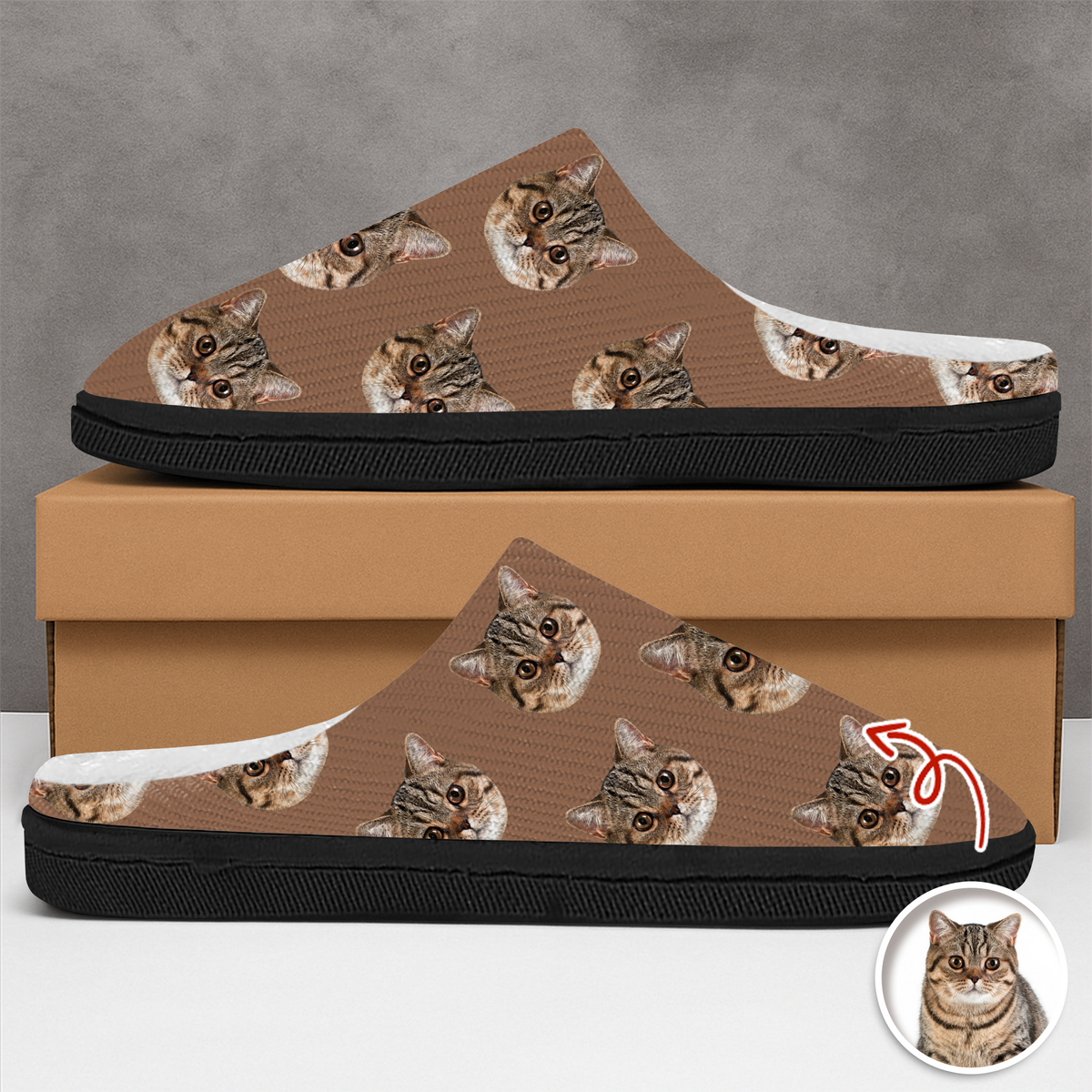 Custom Funny Face Dog Cat Pet Slippers Gift For Pet Owner HA75 892998