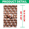 Custom Funny Face Photo Beach Towel Summer Party Gift CH07 895796