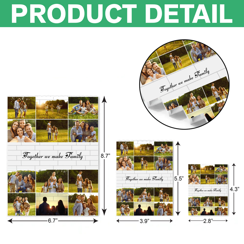 Custom Photo Together We Make Family Building Brick Blocks Mother's Day Gift HA75 920644
