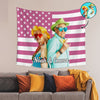 Custom Photo American Flag Tapestry CH07 895622
