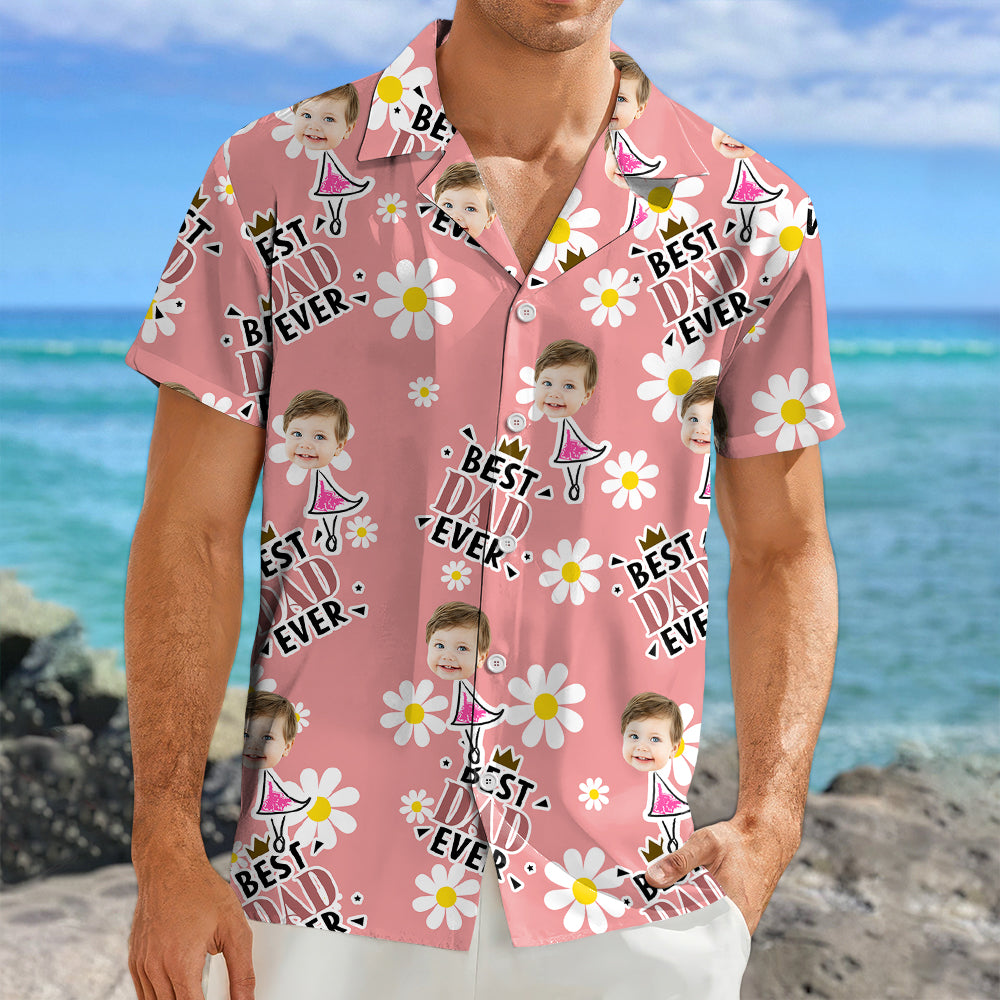 Custom Photo Best Family Ever Flower Pattern Hawaii Shirt TH10 892875