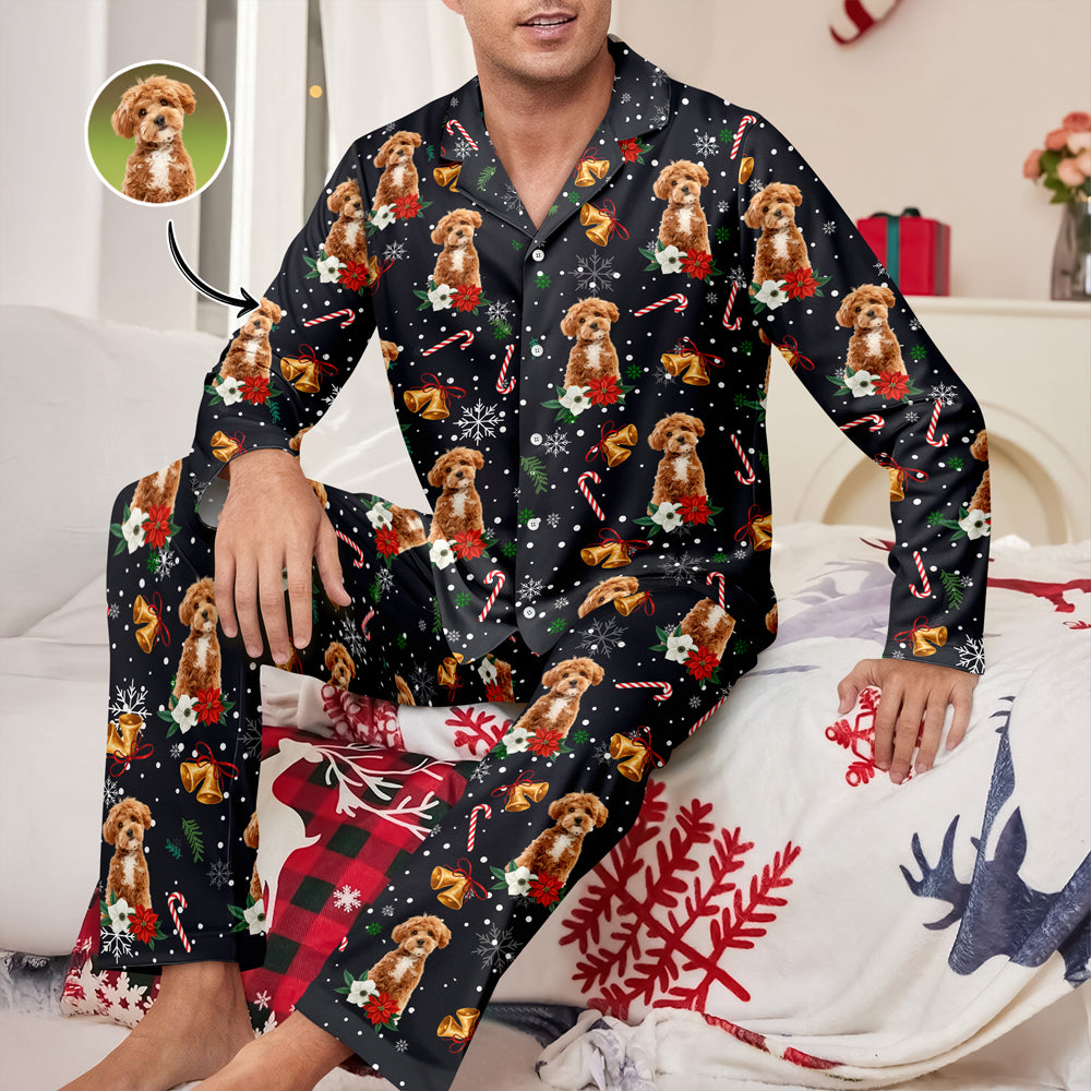 Custom Pet Photo Christmas Pajamas Gift For Pet Lovers TH10 896047