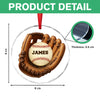 Custom Baseball Family Name Glass Ornament TH10 896475