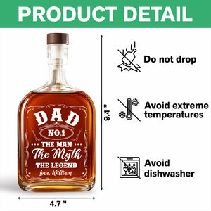 The Man The Myth The Legend Whiskey Bottle For Dad TH10 894019