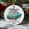 Custom Car Photo My First Car Keepsake Christmas Ceramic Ornament LM32 897381