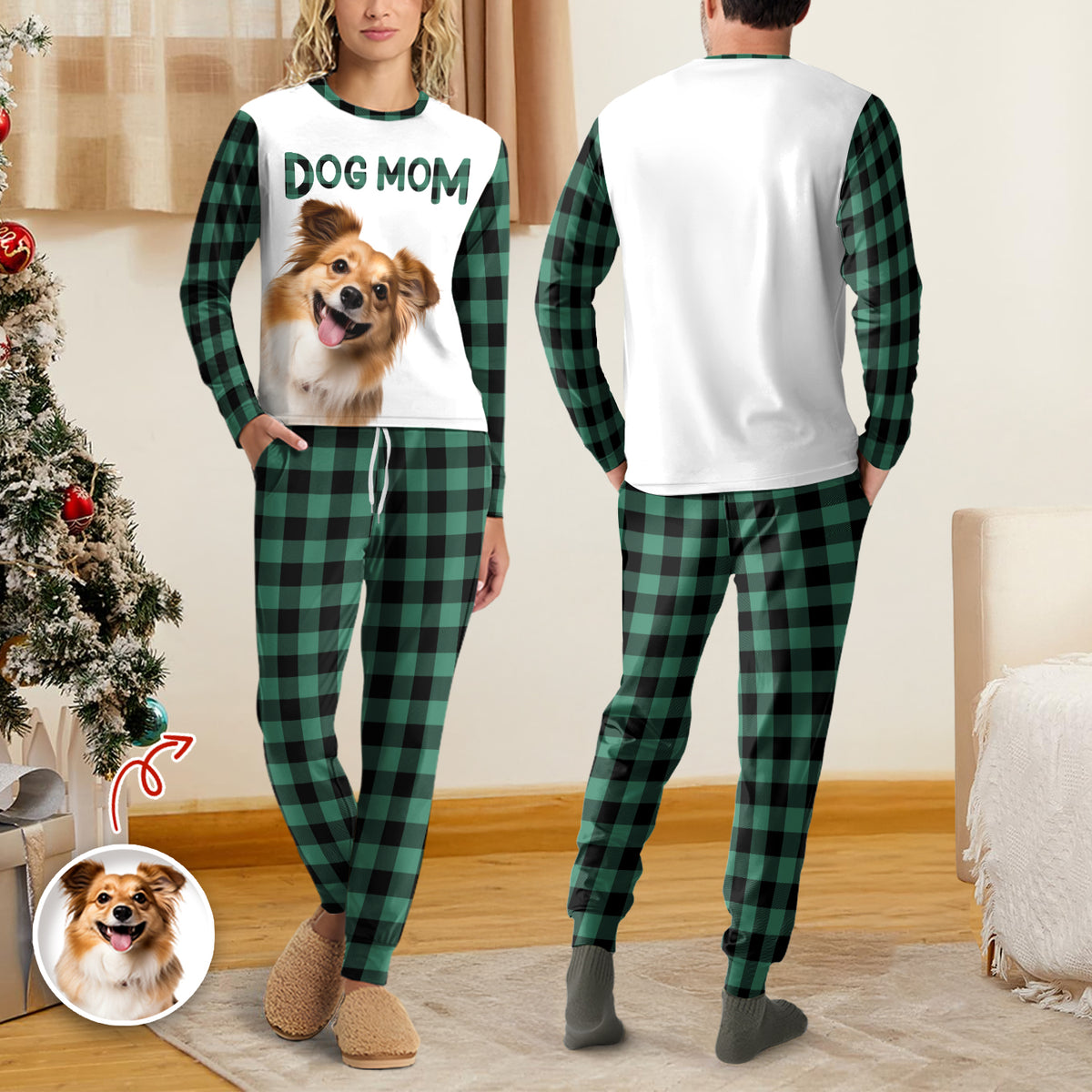 Custom Photo Dog Mom Dog Dad Personalized Sleepwear Gift For Dog Lovers CH07 899110