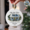 Custom Photo First Christmas At New Home Ceramic Ornament LM32 895599