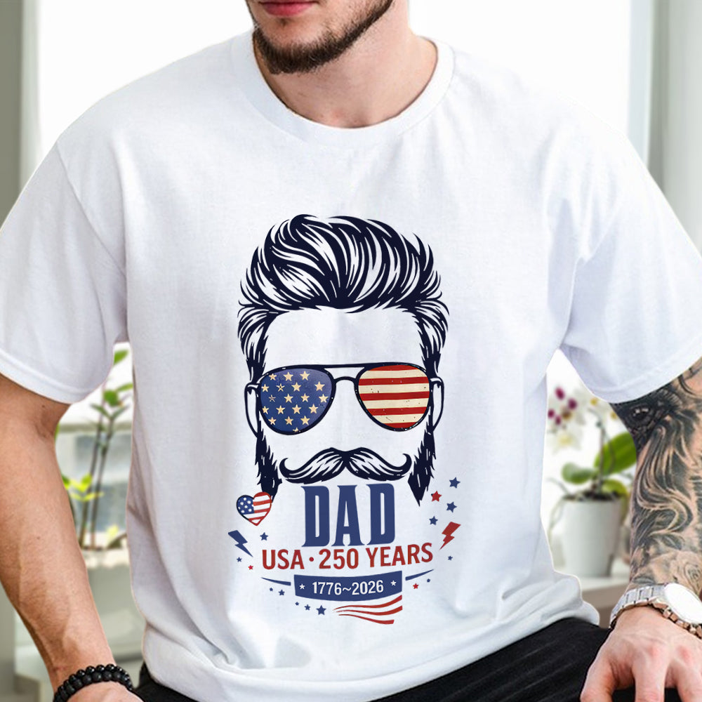 Custom Name Mom Dad USA 250th Anniversary Matching Patriotic Parents Shirt CH07 910656