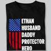 Custom Name Husband Daddy Protector Hero For Dad Shirt TH10 892937