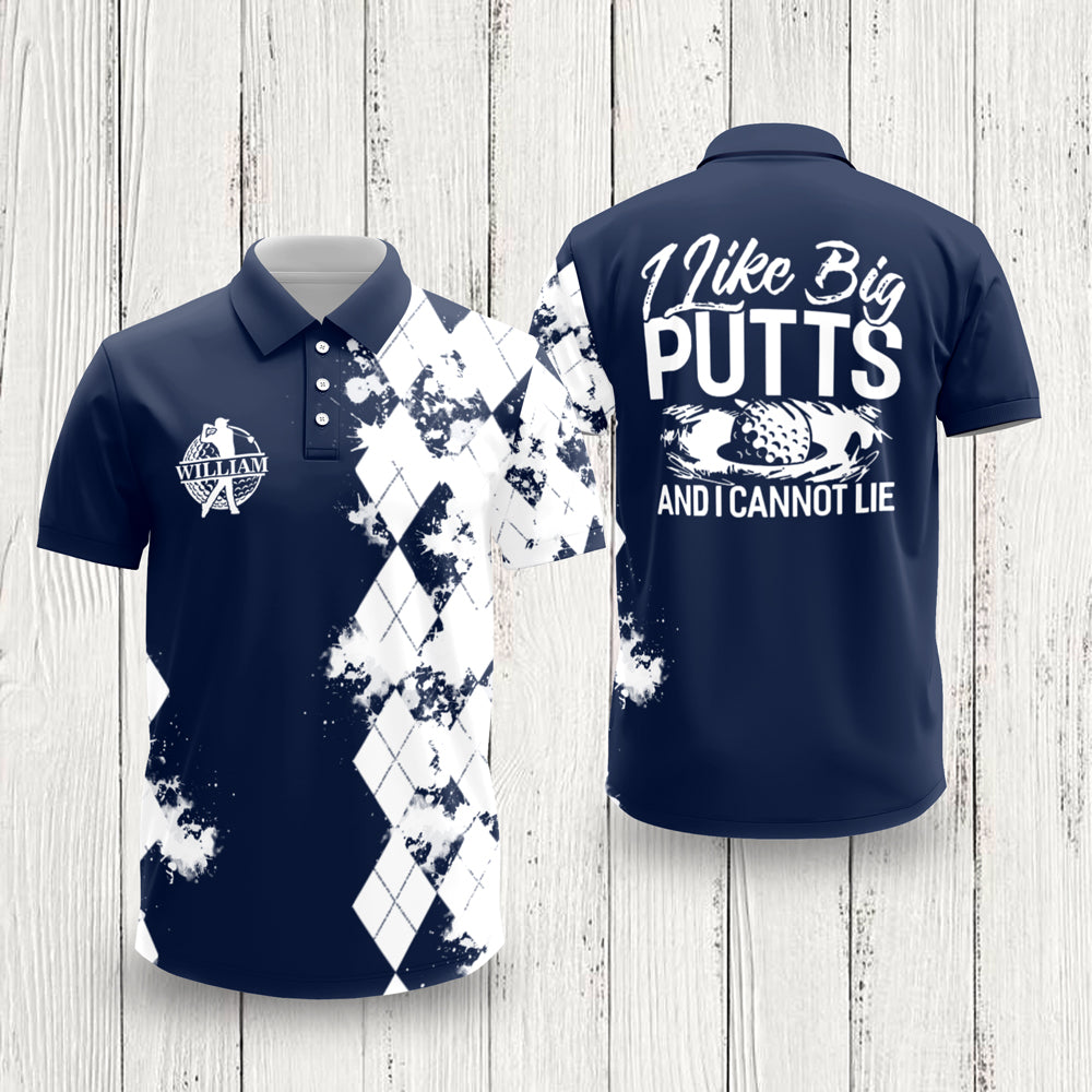 I Like Big Putts Custom Name Polo Shirt Funny Gift For Golfer CH07 895560