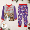 Custom Dog Cat Photo With Snowman Pattern Sleepwear, Christmas Gift For Pet Lovers HO82 894994