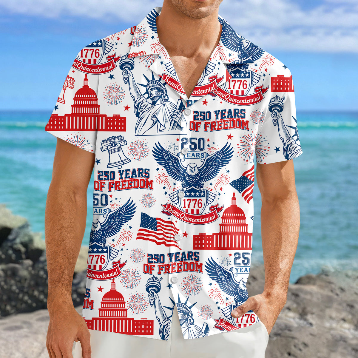 Personalized 250 Years Of Freedom America Hawaii Shirt TH10 898643