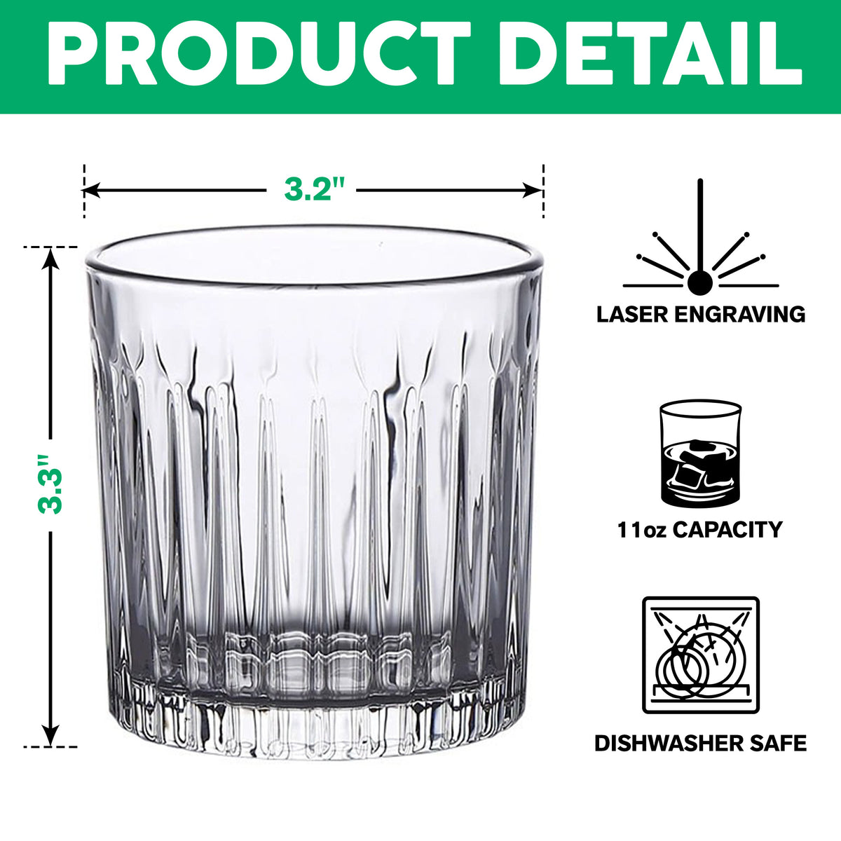 Custom Your Dog Photo And Name Vertical Line Whiskey Glass TH10 894515