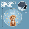 Custom Pet Photo With Icon For Dog And Cat Lovers Glass Ornament TH10 894255