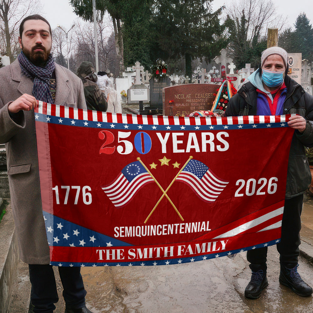 America 250th Semiquincentennial Anniversary House Flag CH07 910142