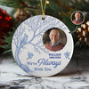 Custom Photo We're Always With You Ceramic Ornament Memorial Gift For Family TH10 894907
