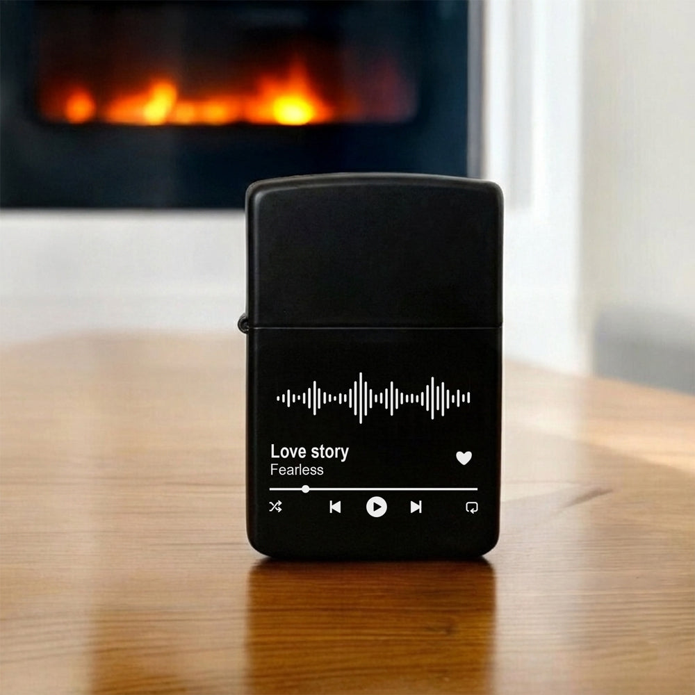 Personalized Music Song Metal Lighter Gift For Husband, Boyfriend, Dad TH10 898329