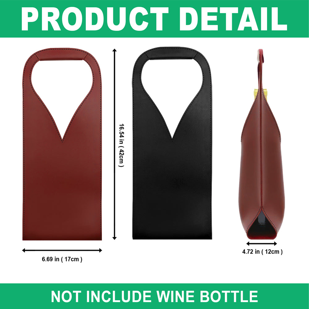 Personalized Wedding Leather Wine Bag Engagement Gift, Wedding Gift for Bride & Groom CH07 896540
