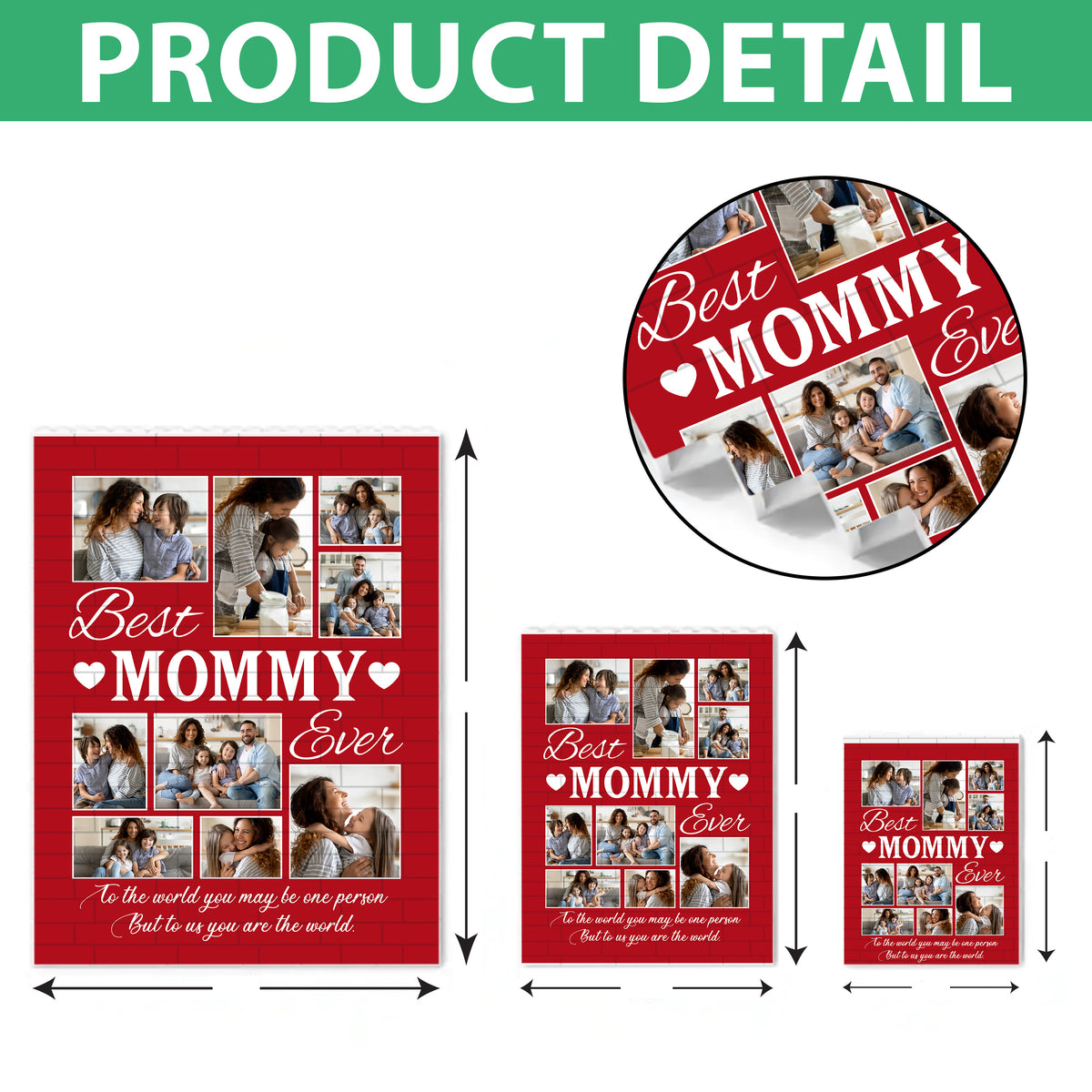 Custom Photo Best Mom Ever Building Brick Blocks Mother's Day Gift HA75 920650