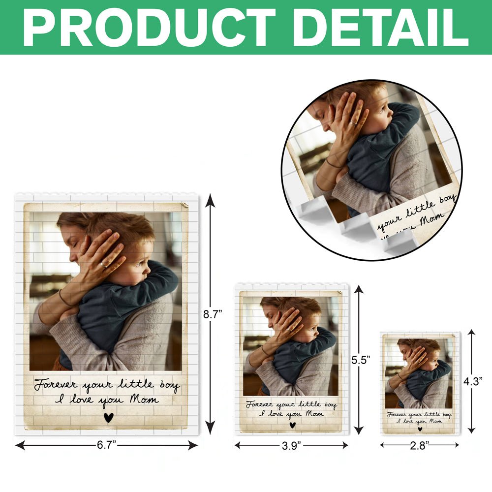 Custom Photo I Love You Mom Building Brick Blocks Mother's Day Gift CH07 910804