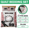 Custom Name And Number - Personalized Quilt Bedding Set For Baseball Lovers TH10 896695