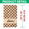 Personalized Name Checkered Pattern Beach Towels Vacation Gift HO82 894236